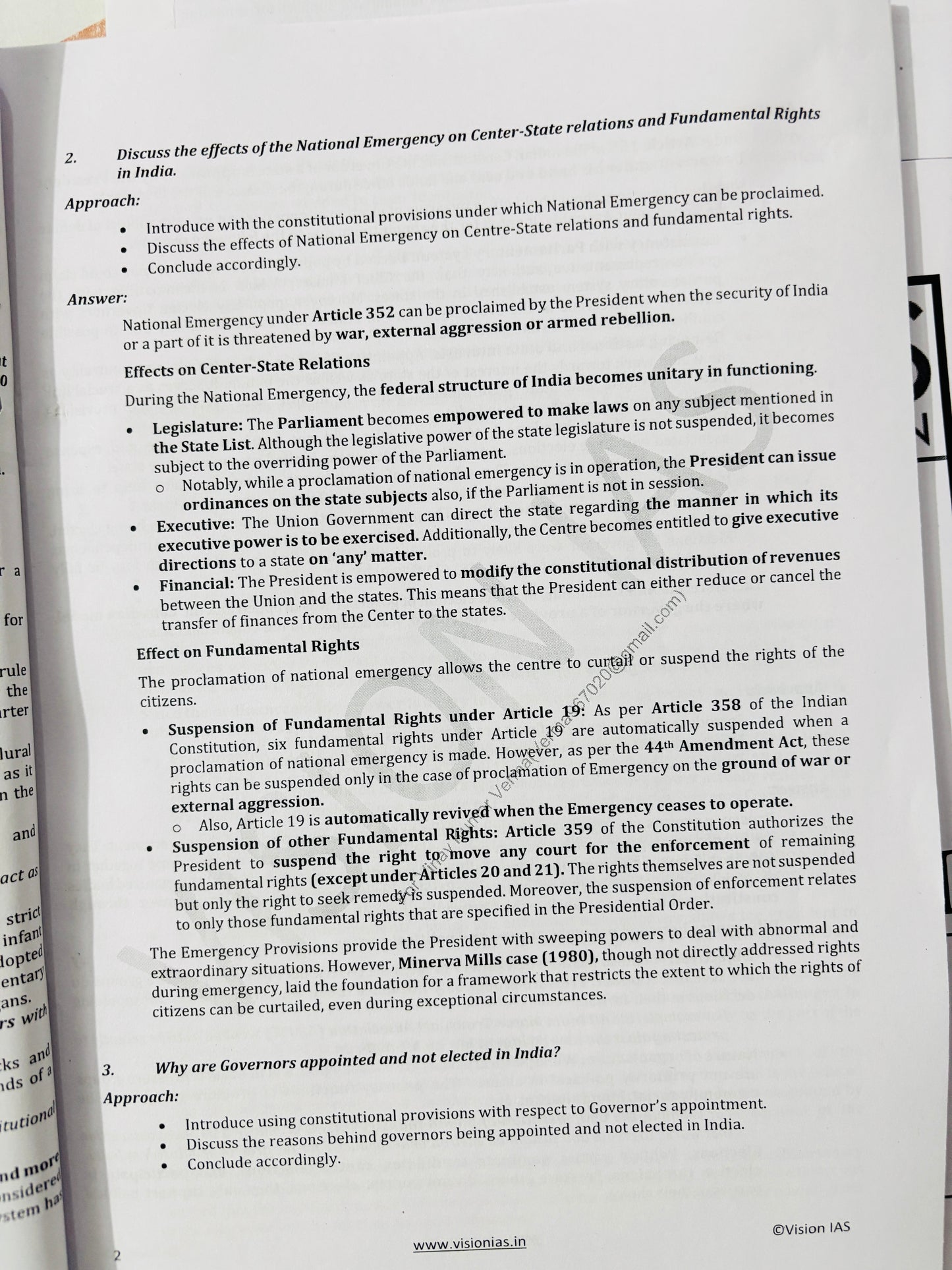 Vision IAS Mains Test Series in English (20 Tests)