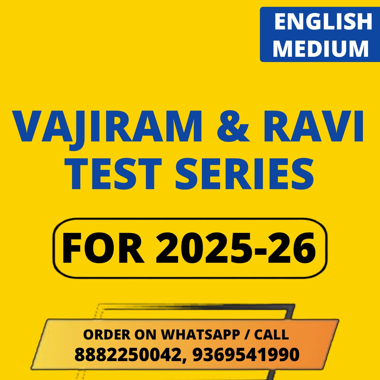 Vajiram and Ravi Test Series 2025 in English (27 Tests)