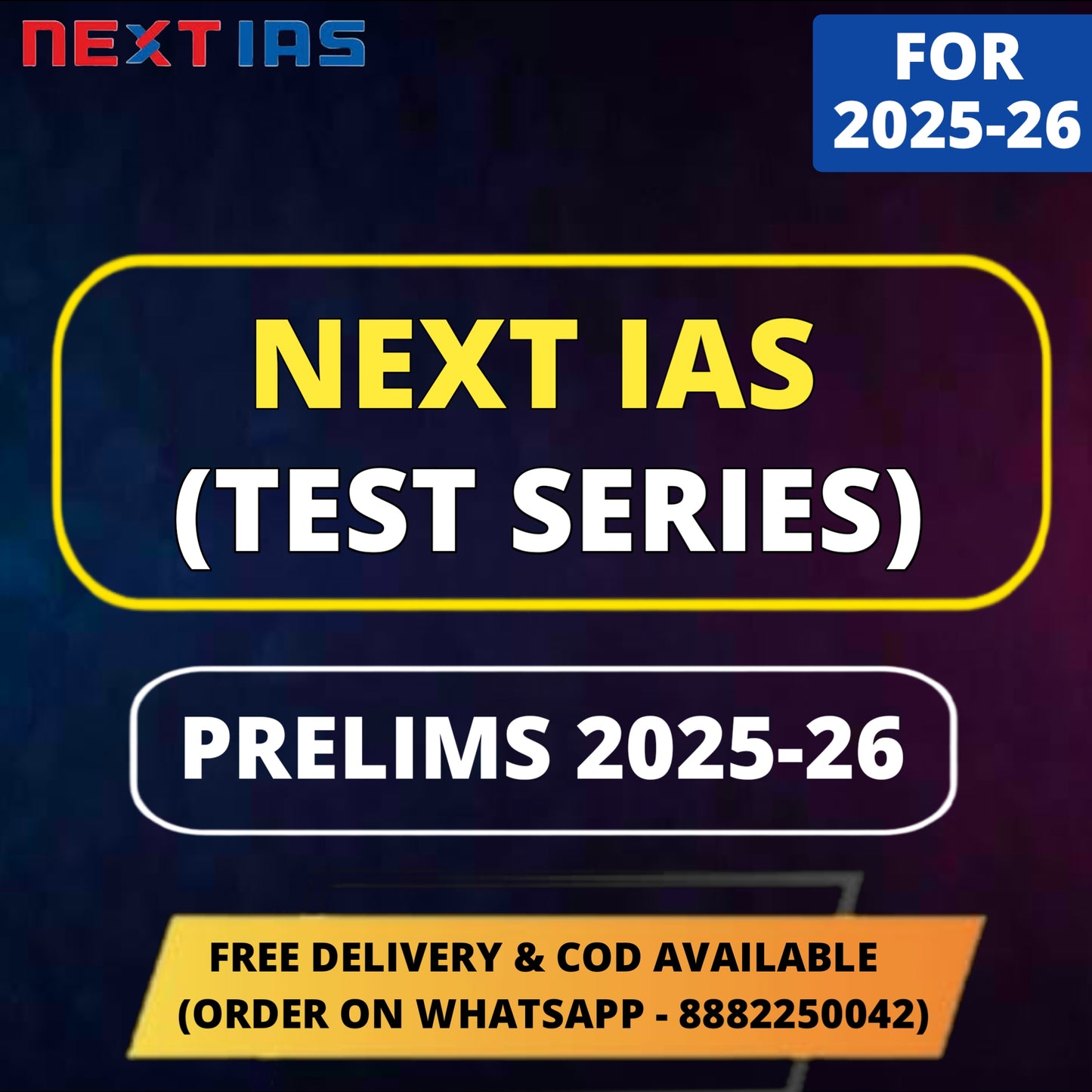 Next IAS Prelims Test Series in English (26 Tests)