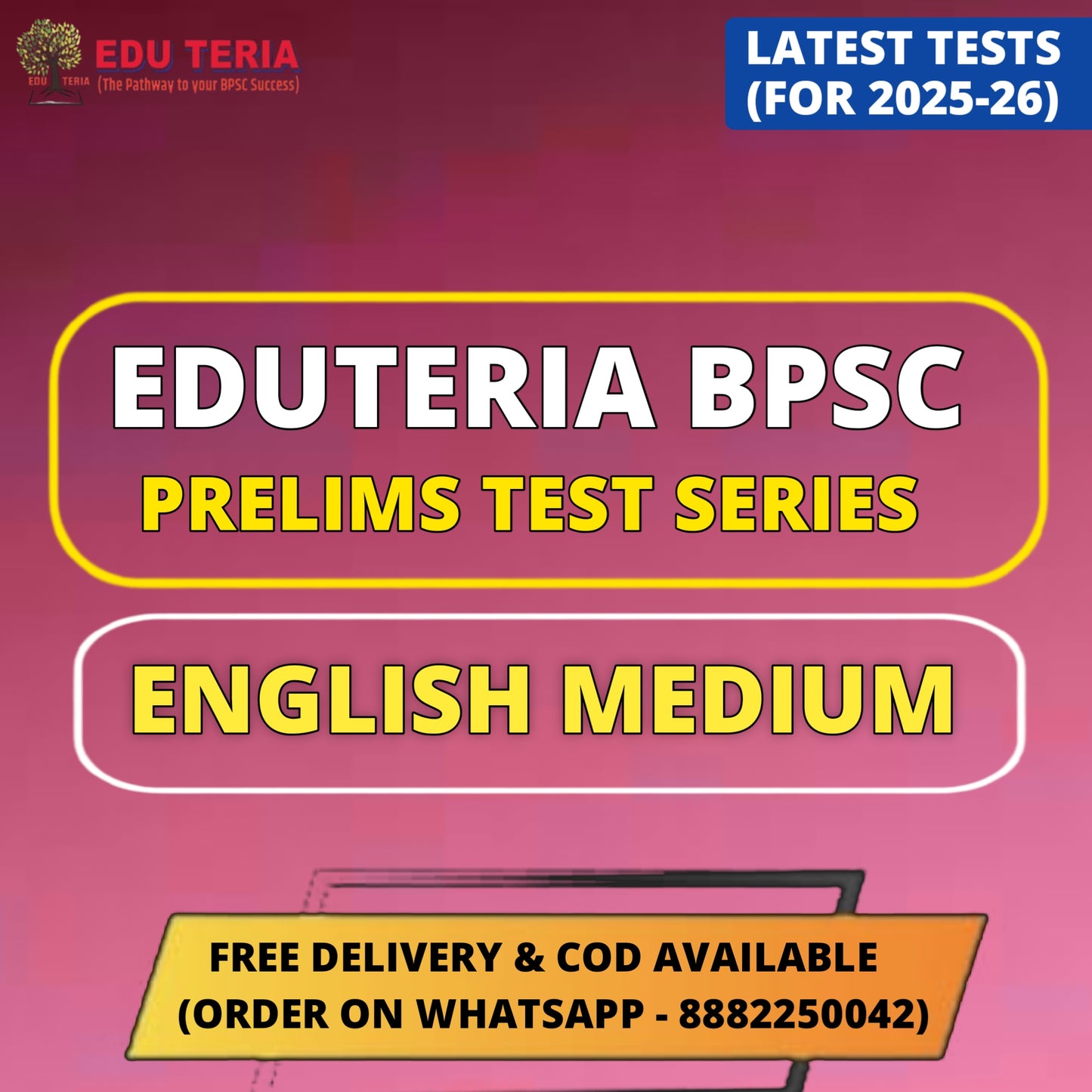 Eduteria BPSC Prelims Test Series 2026 | 8 Tests (English Medium)