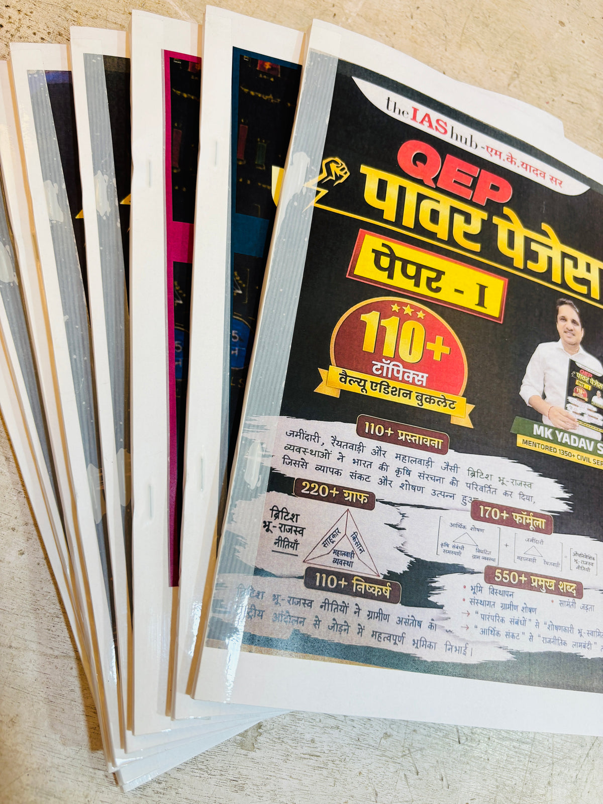 MK Yadav Sir QEP "Power Pages" Mains Notes 2026 (Hindi) | IAS Hub Mains Notes for UPSC, UPPCS, BPSC (4 Books-Hindi)