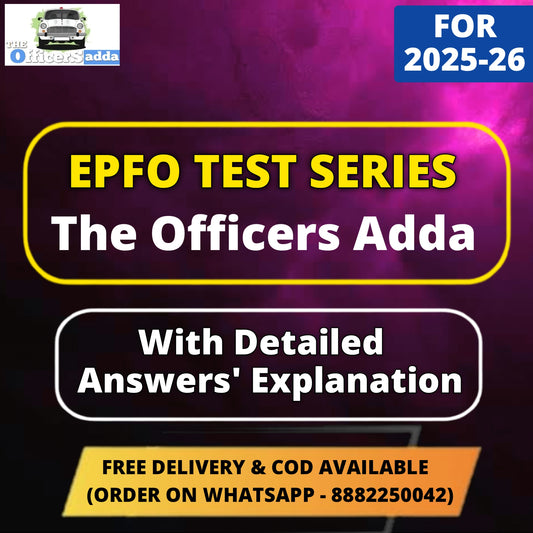 Officers Adda EPFO Test Series - English Medium | 20 Tests