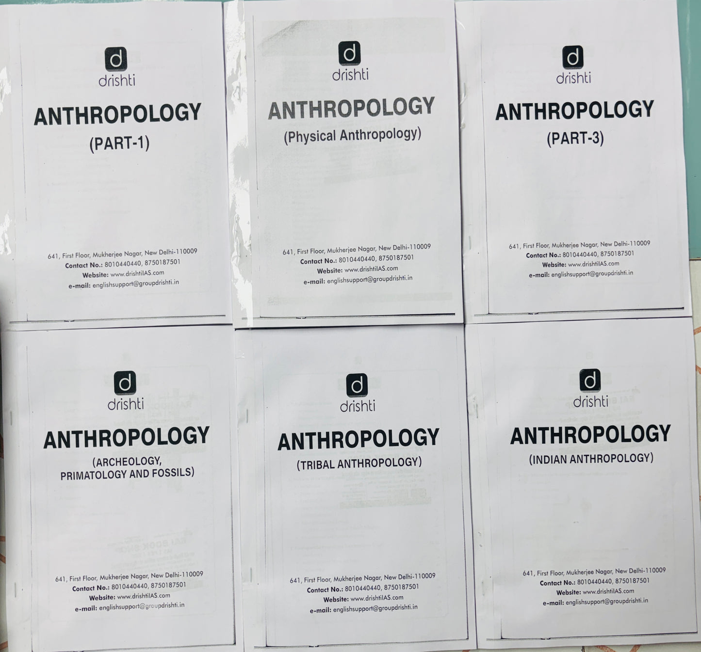 Drishti IAS Anthropology Optional Notes in English | Best Anthropology Notes for UPSC IAS | 6 Booklets - English