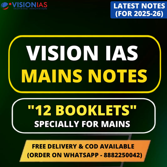 Vision IAS Mains VAM Notes (English) | Latest 12 Booklets