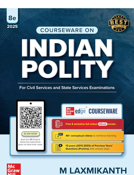 Laxmikanth Polity Book in English - Latest 8th Edition (100% Original Book)