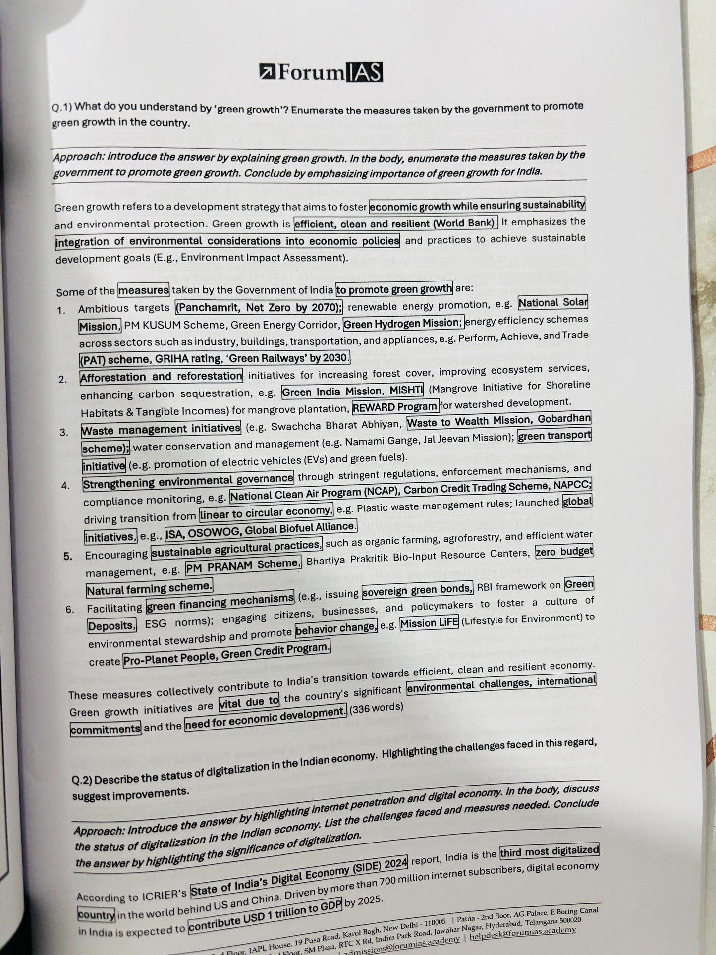 Forum IAS Mains Test Series in English (30 Tests)