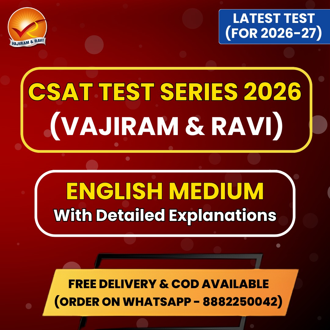 Vajiram CSAT Test Series For Prelims 2026 | 5 Tests - English Medium