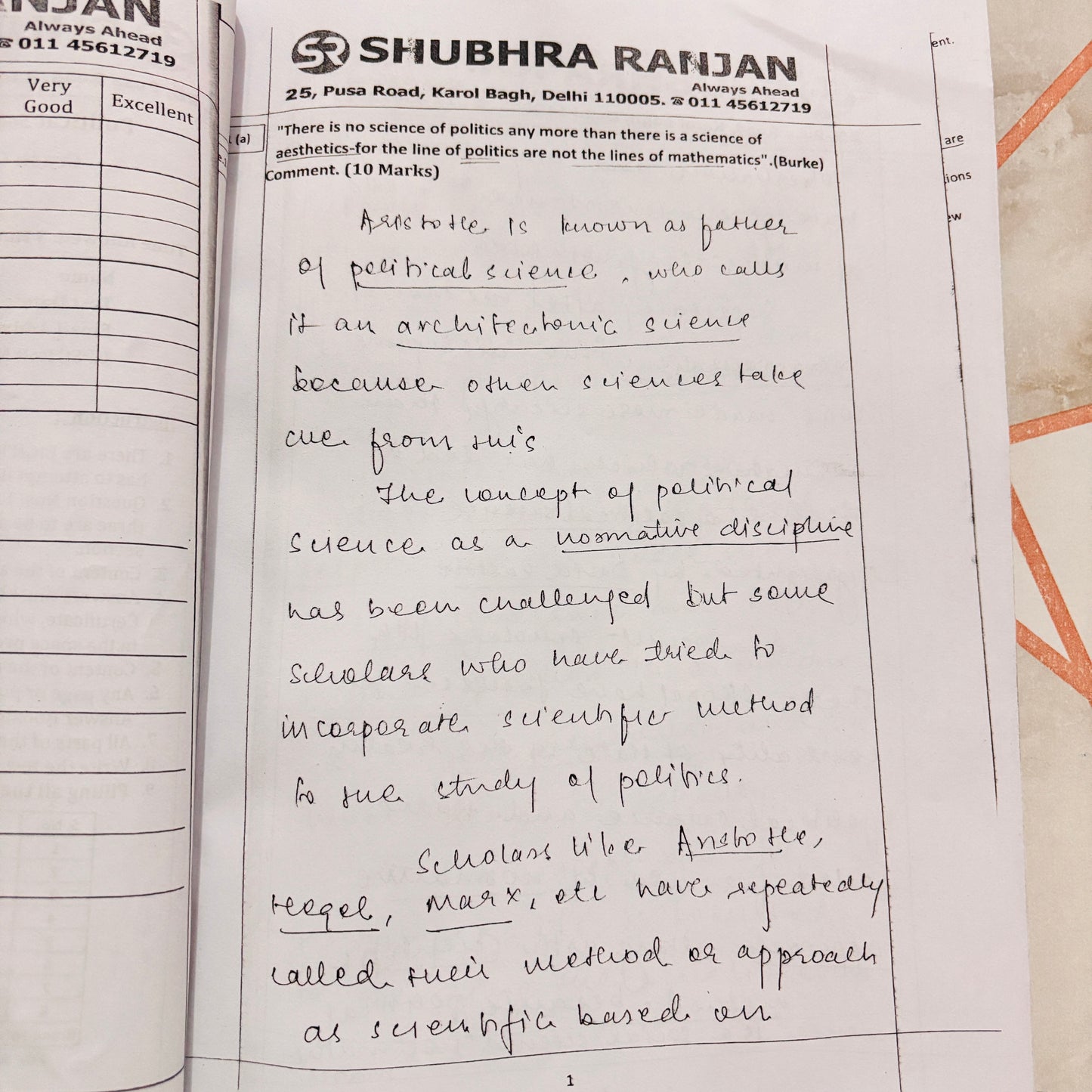 Rank 1 Shakti Dubey PSIR Answer Writing Copy (English) | 4 Copies Combo