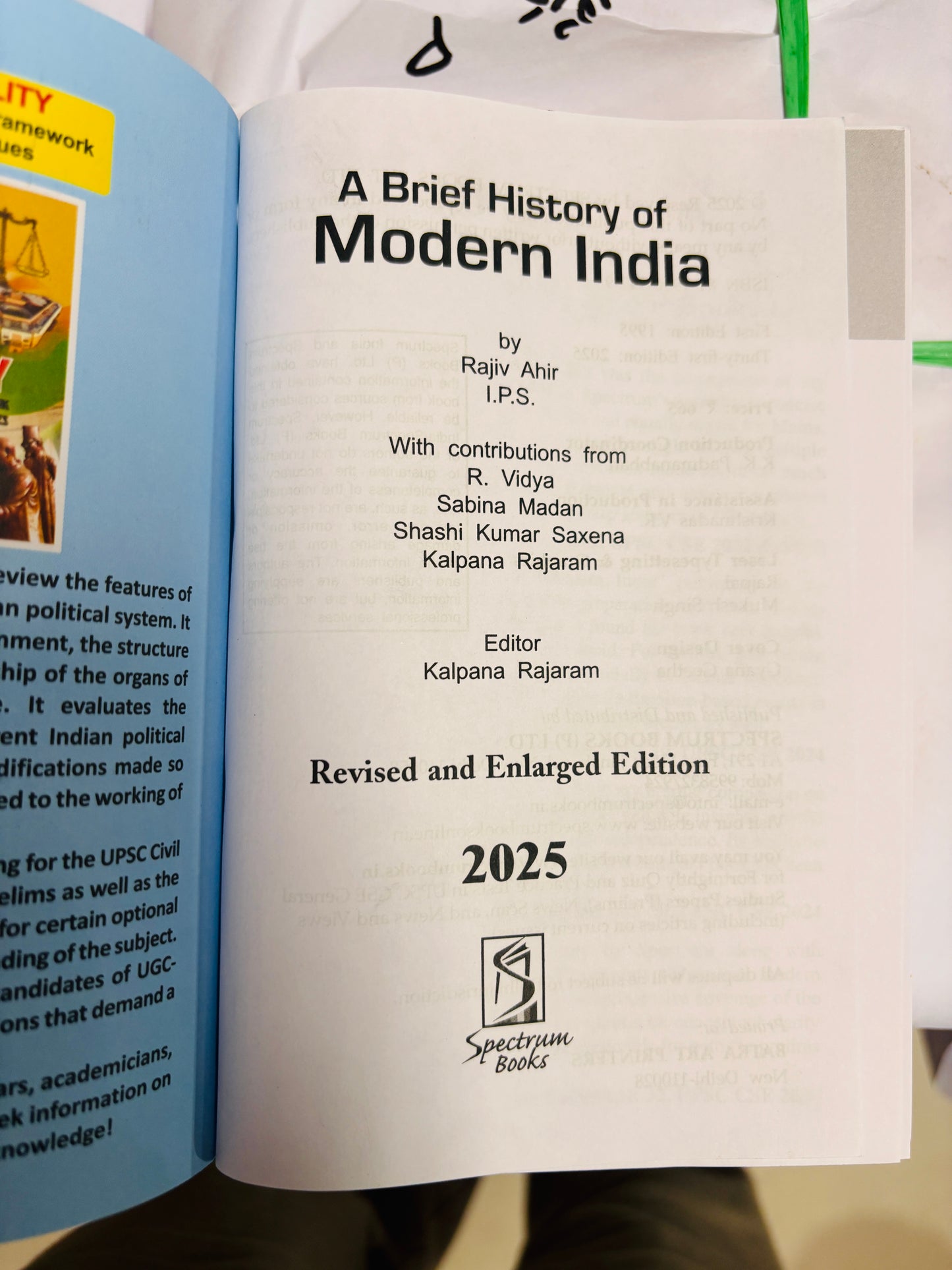 Modern History Spectrum Book in English - Latest Edition (100% Original Book)