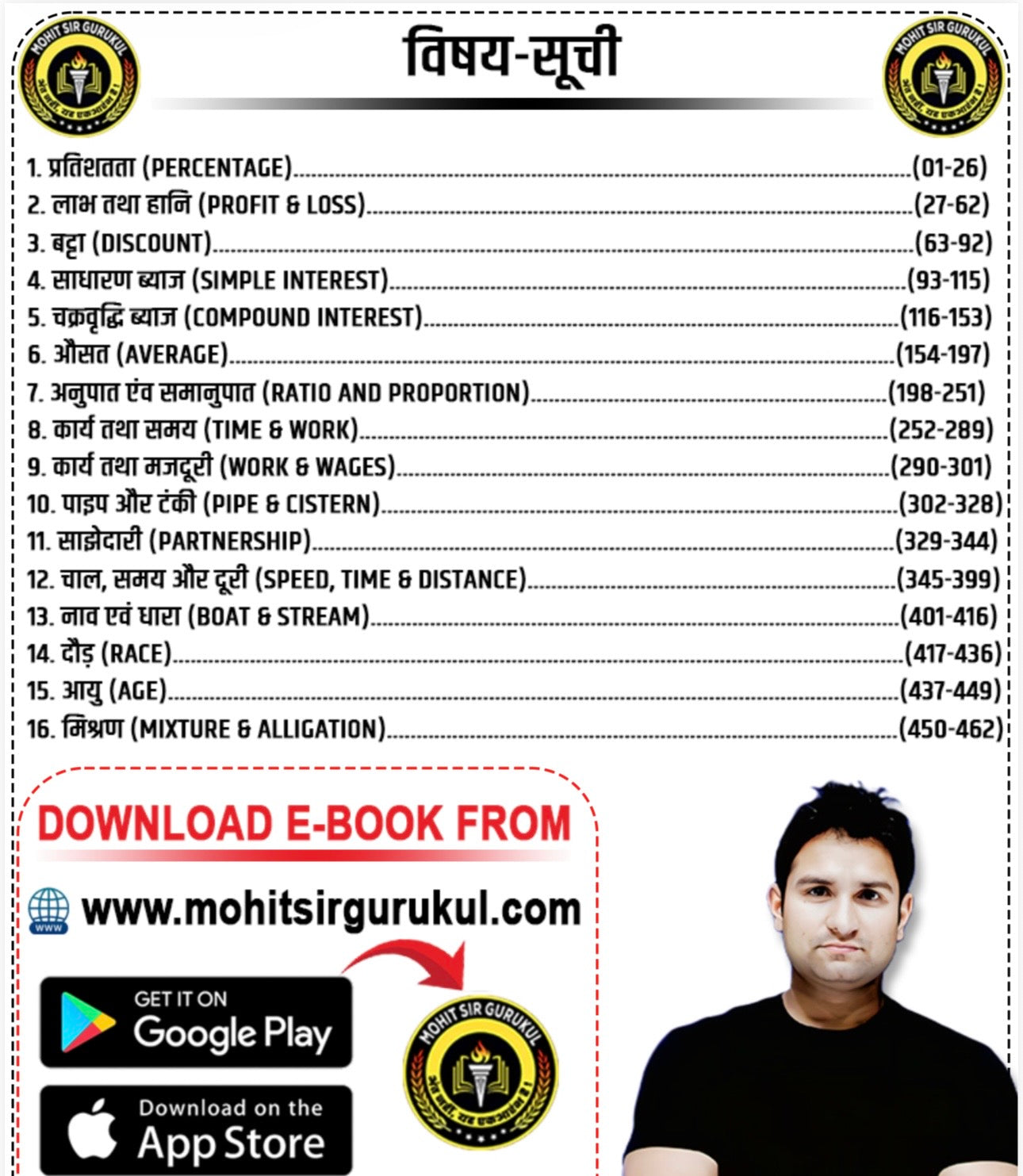 Mohit Sir Gurukul Maths Book | Arithmetic Chapter wise Handwritten Notes