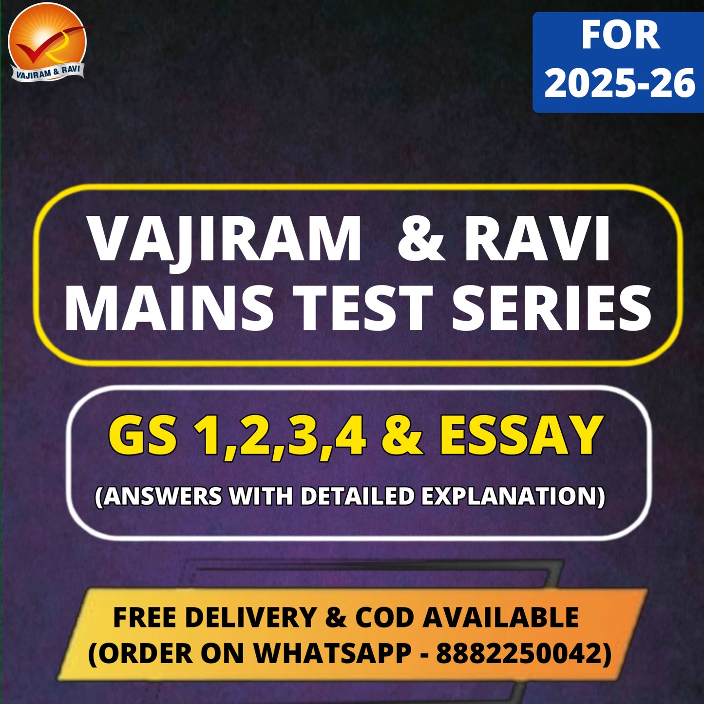 Vajiram & Ravi Mains Test Series in English (20 Tests)