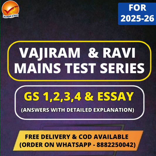 Vajiram & Ravi Mains Test Series in English (20 Tests)