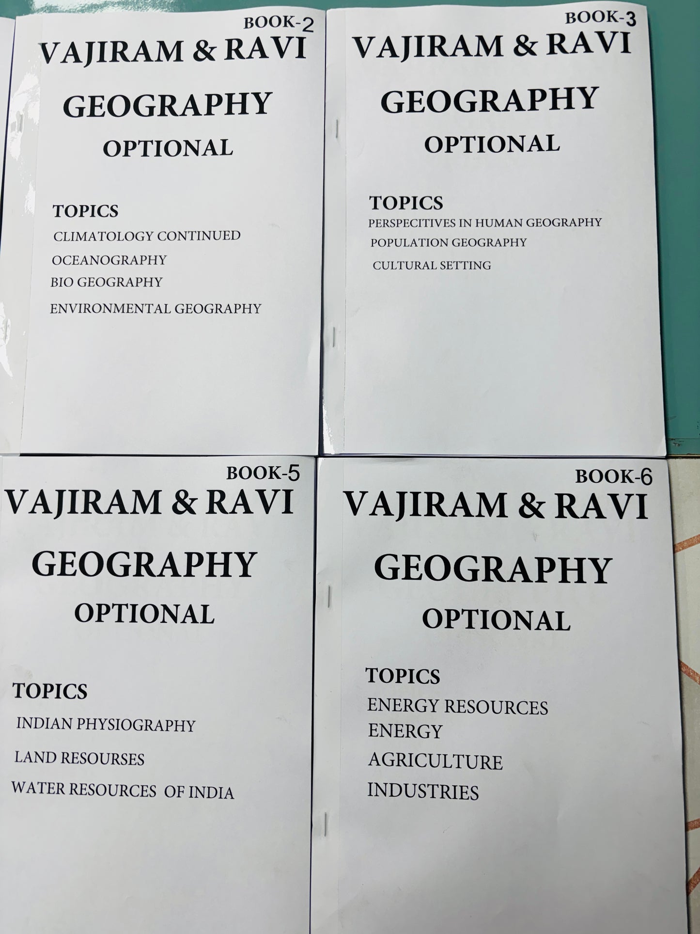 Vajiram & Ravi Geography Optional Handwritten Class Notes in English | 6 Booklets