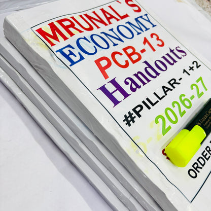 Mrunal Sir Economy Notes Combo (Prelims+Mains) 2025-26