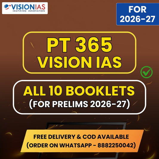 Vision IAS PT 365 for 2026 | UPSC Prelims 2026 Current Affairs | 10 Booklets - English Medium