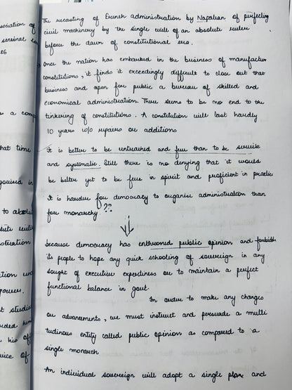 Lukmaan IAS Public Administration Optional Handwritten Notes | Best Public Administration Notes for UPSC | 4 Booklets- English
