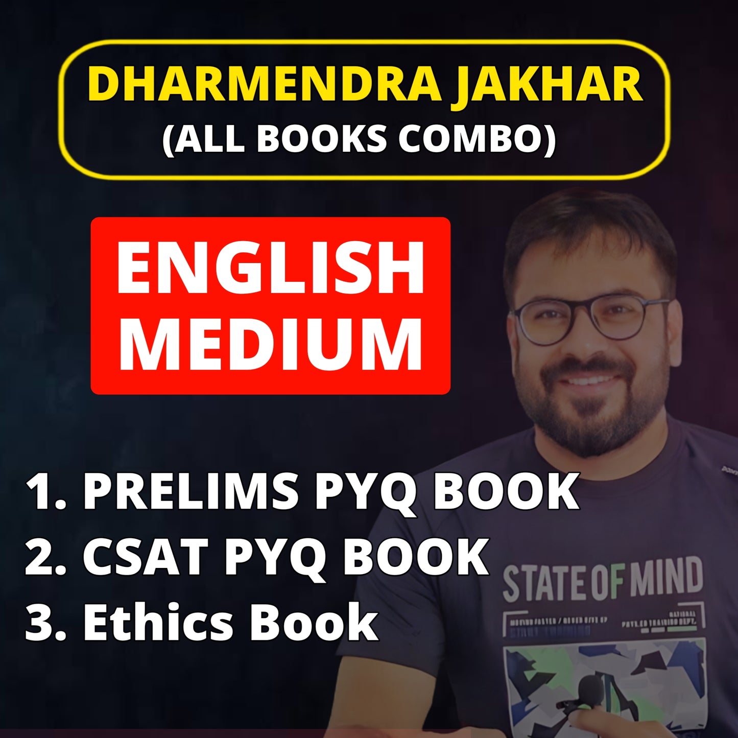 Dharmendra Jakhar English Medium  "All 3 Books" COMBO SET