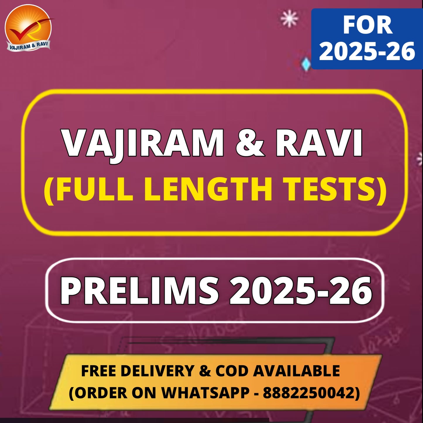Vajiram 10 Full Length Test Series (Test No: 20-29)