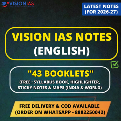 Vision IAS Notes (English) | 43 Booklets