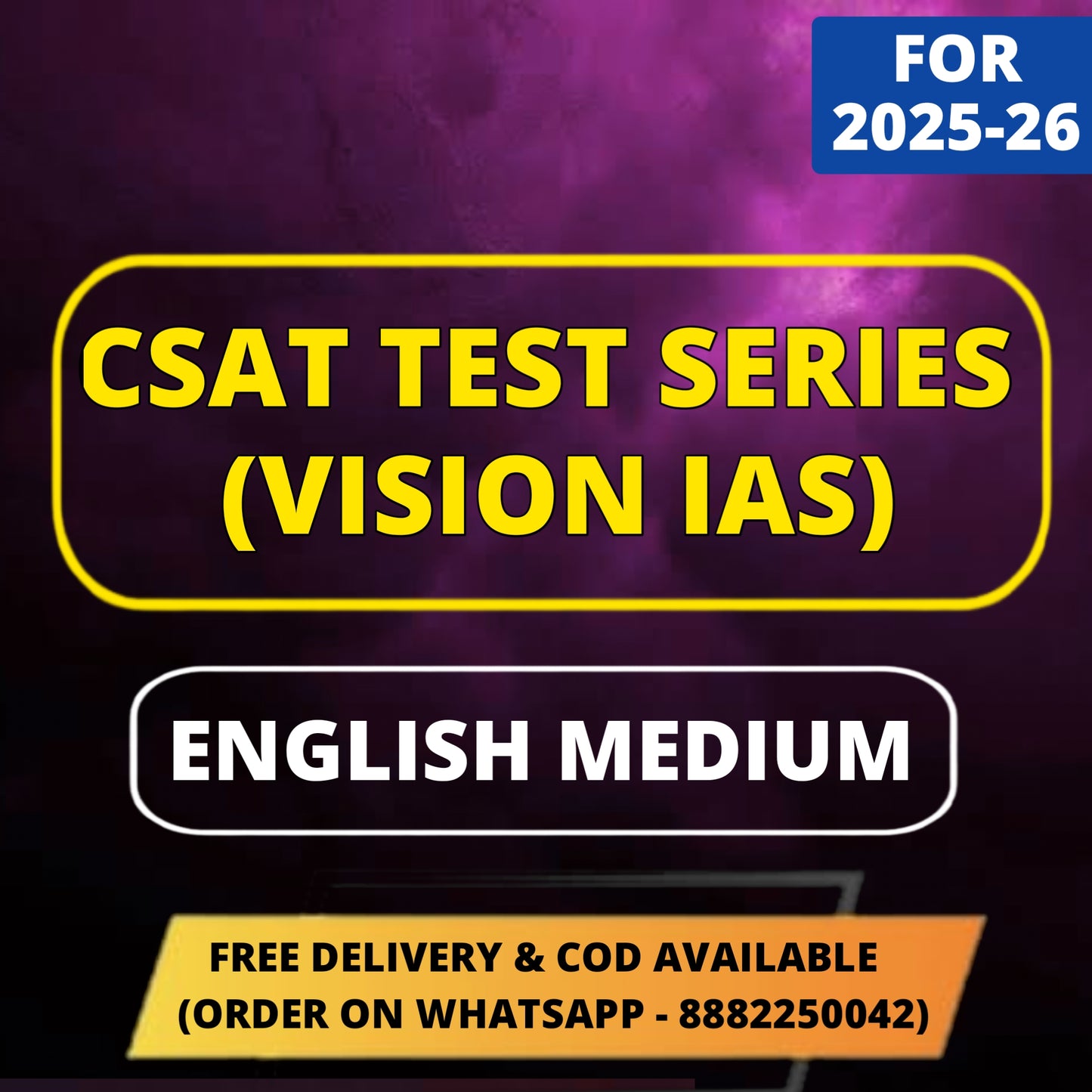 Vision IAS CSAT Test Series in English (25 Tests)