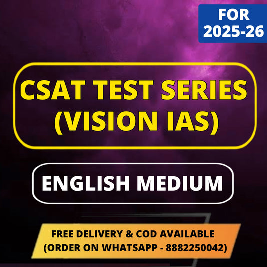 Vision IAS CSAT Test Series in English (25 Tests)