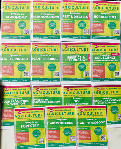 Krushna Bhokare Agriculture Optional Notes | Best Agriculture Optional Notes for UPSC | 15 Booklets - English