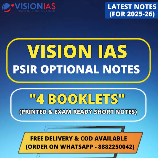 PSIR Optional Vision IAS Value Added Material (English) | 4 Booklets