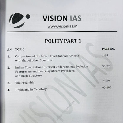Vision IAS Notes (English) | 43 Booklets