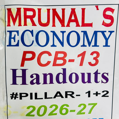 Mrunal Sir Economy Notes Combo (Prelims+Mains) 2025-26