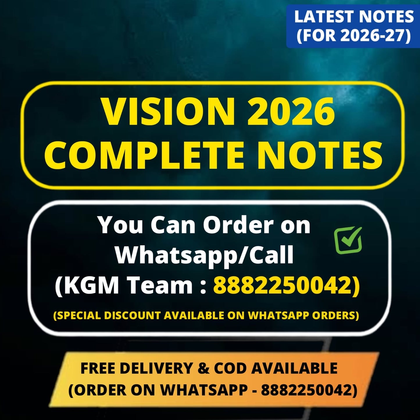 Best UPSC Notes : Order on WhatsApp/Call (KGM Team : 8882250042)