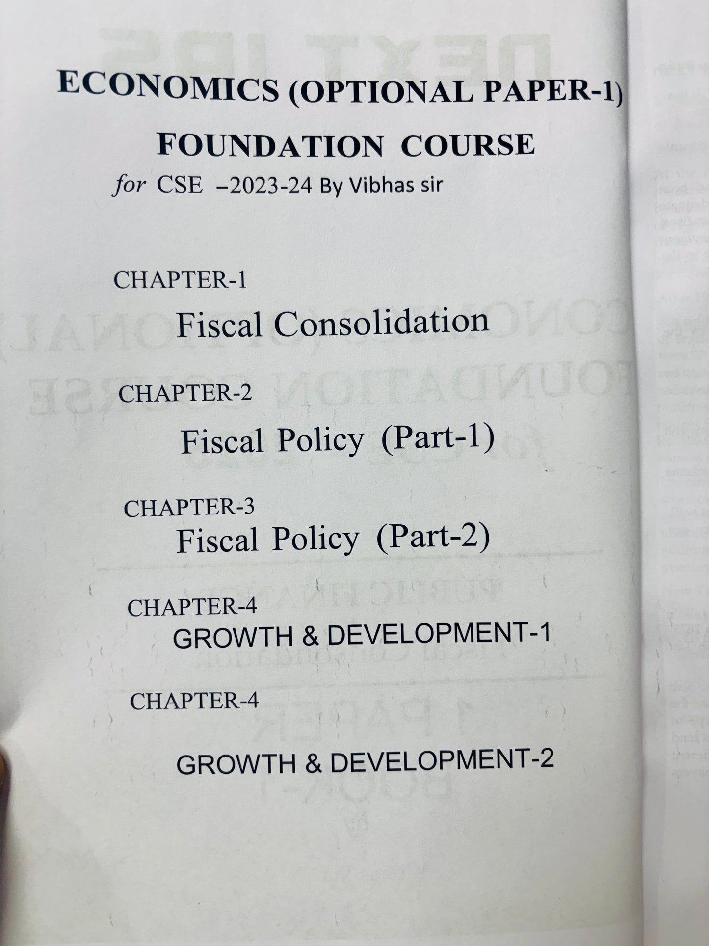 Next IAS Vibhas Jha Sir Economy Optional Notes | Best Economy Optional Notes for UPSC | 2 Booklets- English