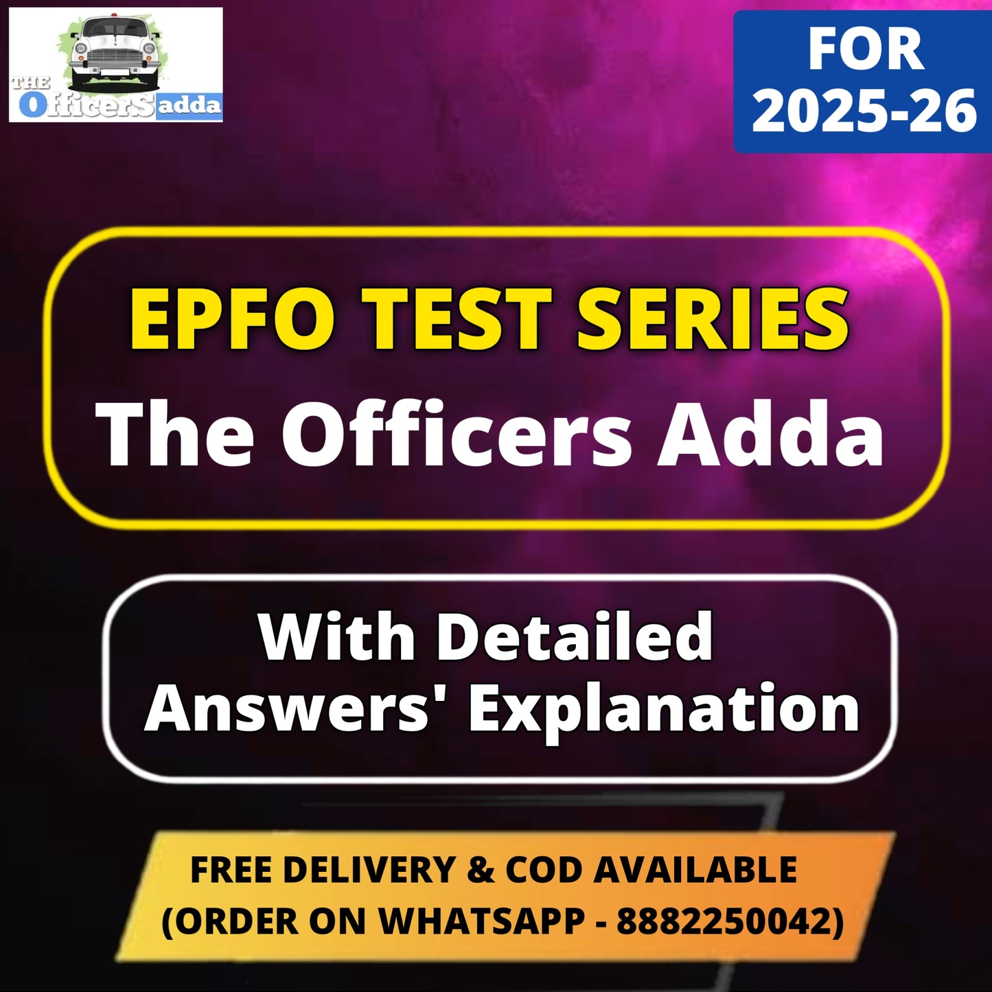 Officers Adda EPFO Test Series - English Medium | 20 Tests