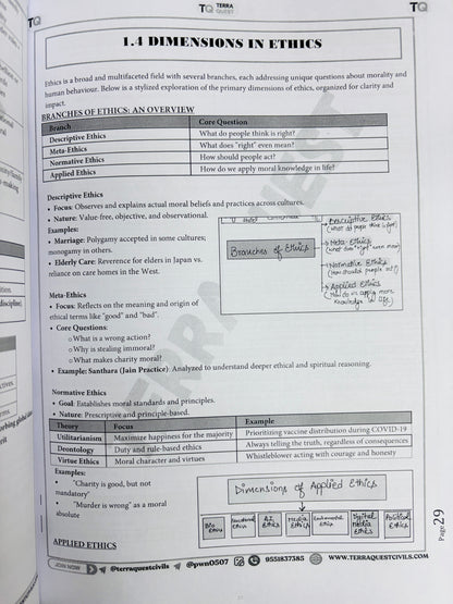 Terra Quest Mains Study Material For UPPCS & UPSC 2026 (English)| Mains All Papers Notes for UPSC, UPPCS, BPSC, HPSC, UKPSC (10 Books)