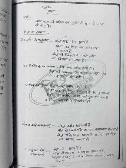 Nishchay IAS Philosophy Optional Handwritten Class Notes in Hindi (4 Booklets)