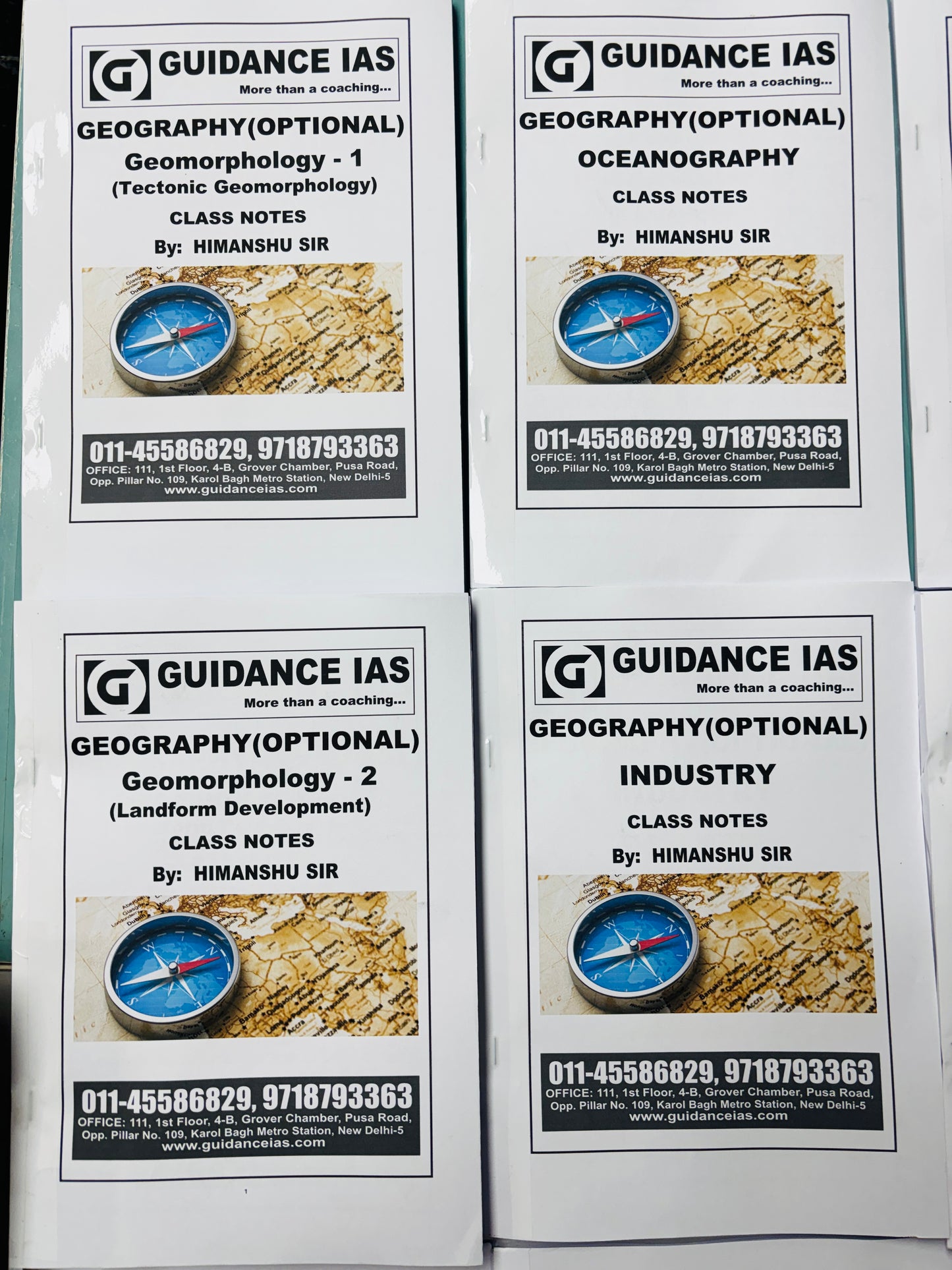 Guidance IAS Himanshu Sir Geography Optional COMBO Notes (Printed+Handwritten)