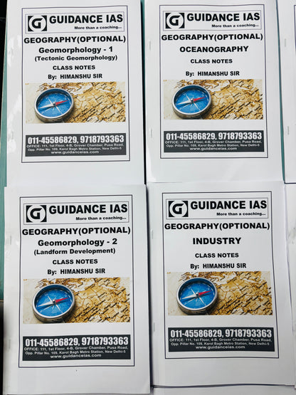 Guidance IAS Himanshu Sir Geography Optional COMBO Notes (Printed+Handwritten)