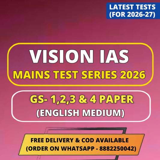 Vision IAS Mains Test Series 2026 (20 Tests) | Best UPSC Mains Test Series 2026 - English Medium