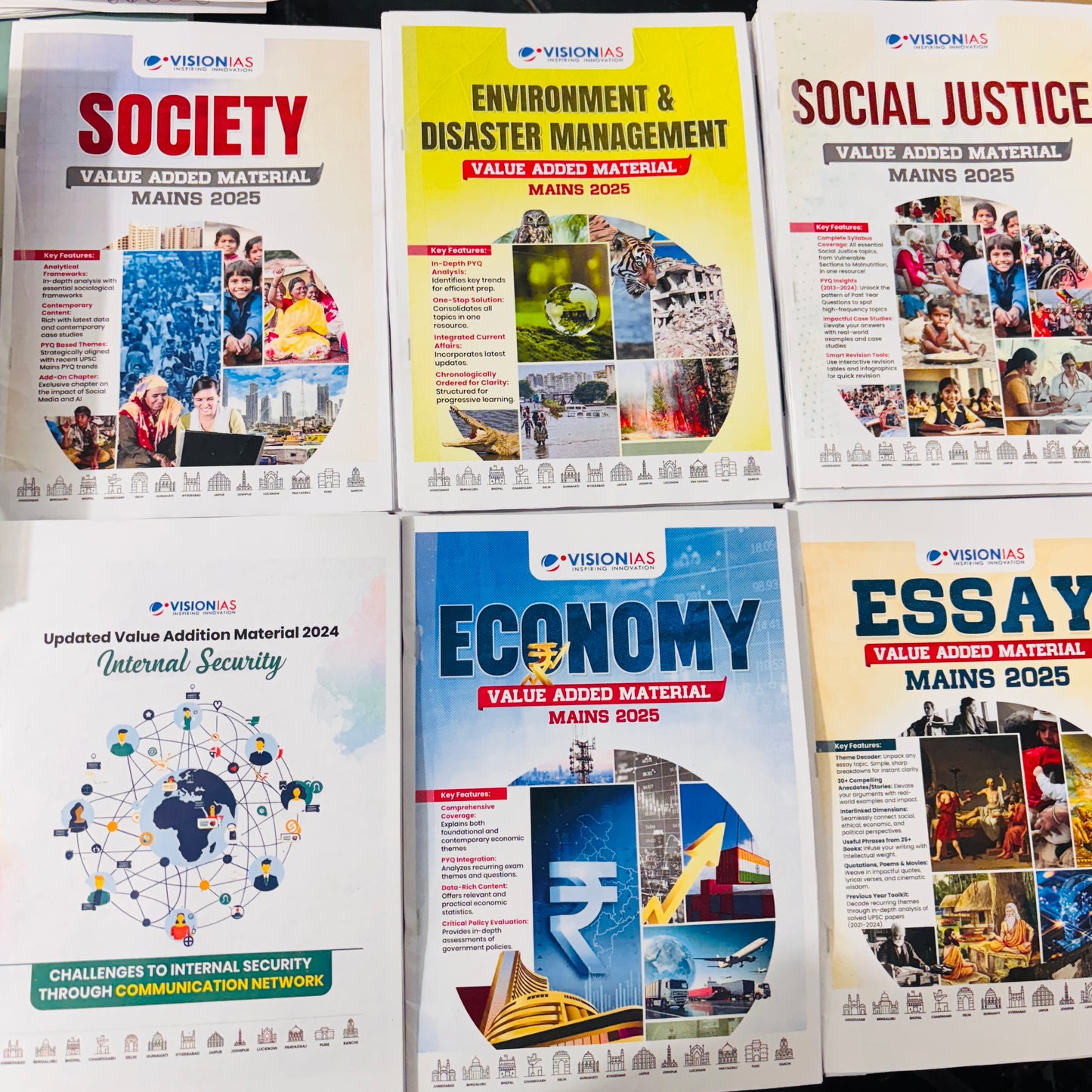 Vision IAS Mains VAM Notes (English) | Latest 12 Booklets