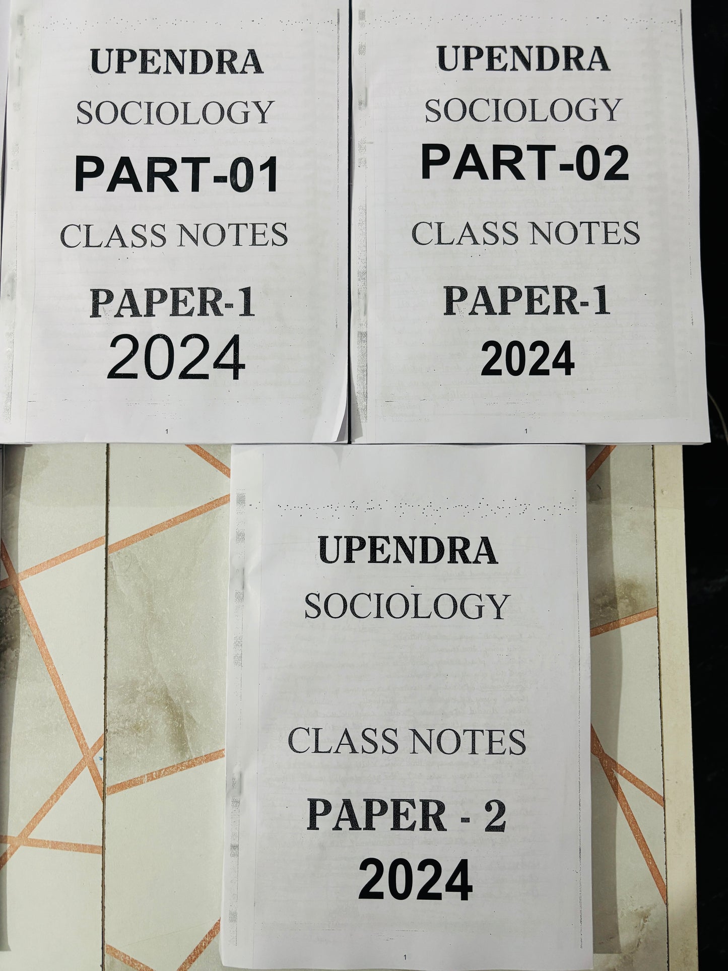 Upendra Sir (Shubhra Ranjan) Sociology Optional Notes |7 Booklets COMBO : Printed+Handwritten)