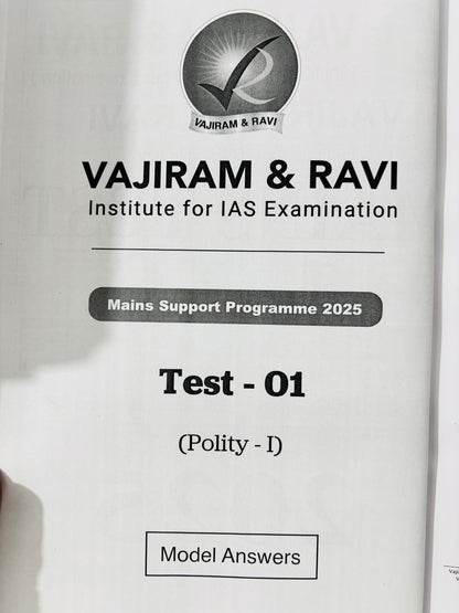 Vajiram & Ravi Mains Test Series in English (20 Tests)