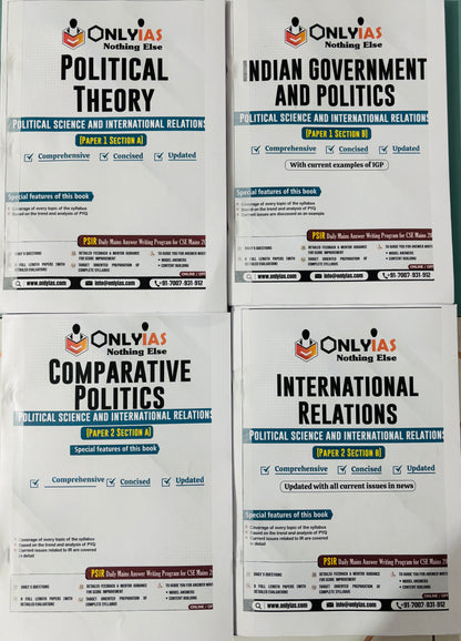 Only IAS PSIR Optional Printed Notes in English (6 Booklets)