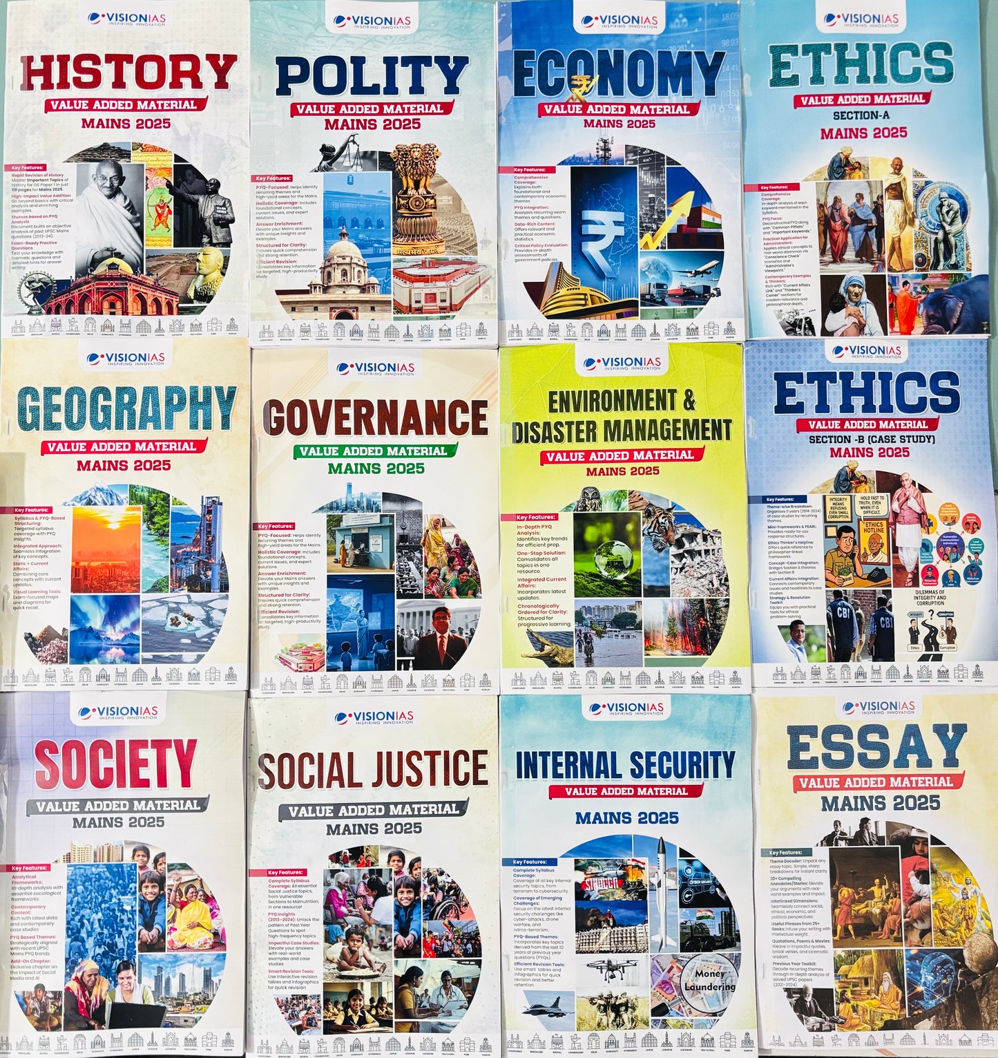 Vision IAS Complete Notes 2026 (Prelims+Mains+VAM)| Best UPSC Notes | 53 Booklets - English Medium