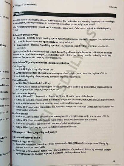 Civilsdaily X-Factor Notes for UPSC Mains 2027 – 16 Booklets Complete Set (English Medium)
