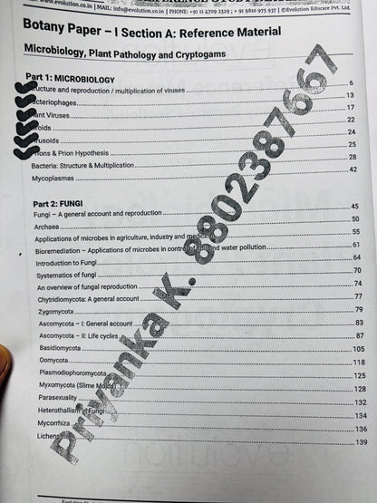 Evolution Botany Optional Notes | Best Botany Optional Notes for UPSC | 15 Booklets - English