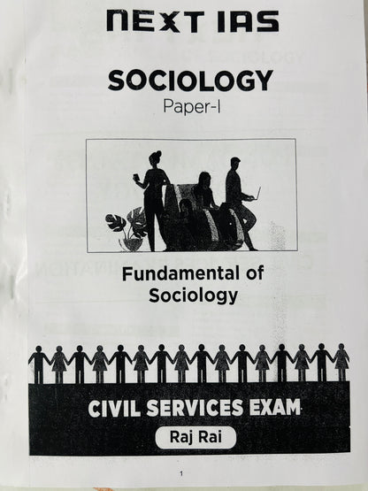 Next IAS Raj Rai Sir Sociology Optional Notes in English | 2 Booklets (Printed)