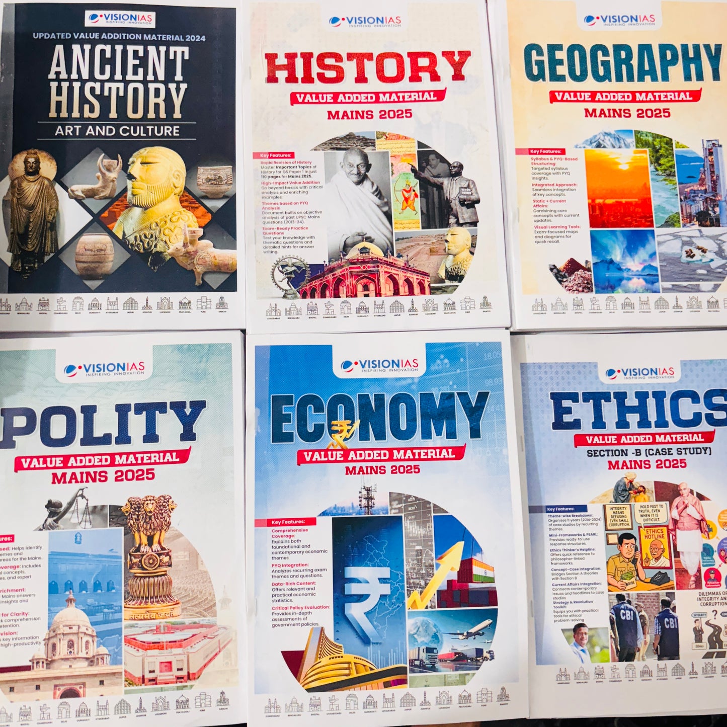 Vision IAS Mains VAM Notes (English) | Latest 12 Booklets