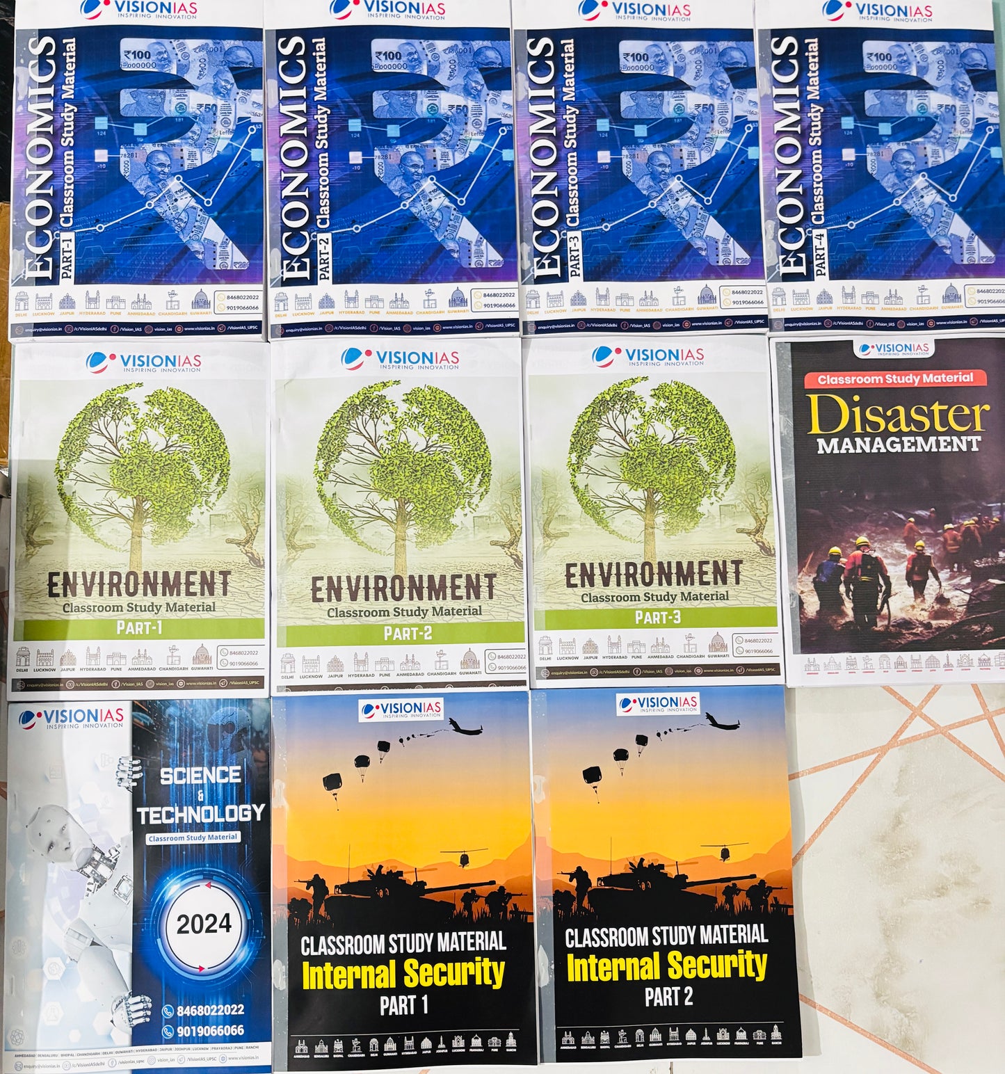 Vision IAS Complete Notes 2026 (Prelims+Mains+VAM)| Best UPSC Notes | 53 Booklets - English Medium