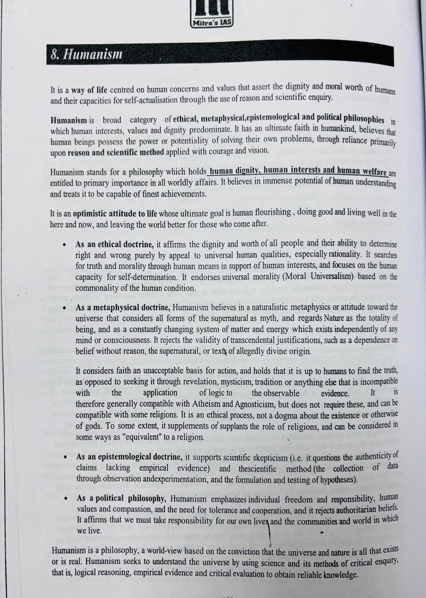 Mitra IAS Philosophy Optional Notes in English | Best Philosophy Notes for UPSC IAS | 4 Booklets - English Medium