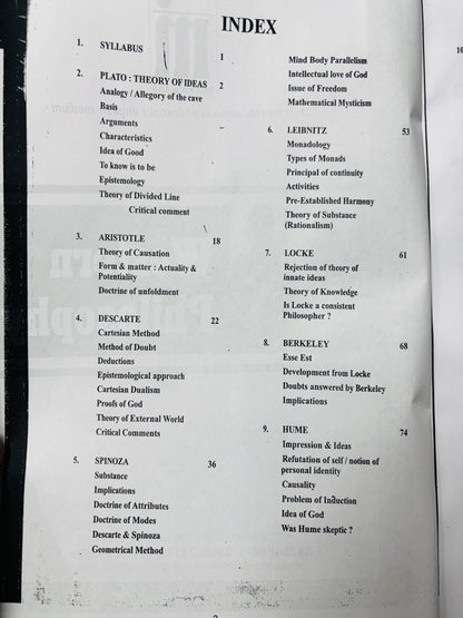 Mitra IAS Philosophy Optional Notes in English | Best Philosophy Notes for UPSC IAS | 4 Booklets - English Medium