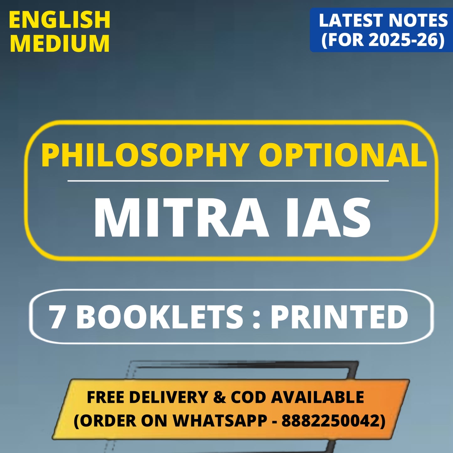 Mitra IAS Philosophy Optional PRINTED Notes in English (7 Booklets)